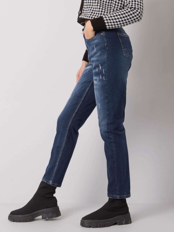Spodnie jeans-MT-SP-1210-2.49P-ciemny niebieski rozmiar - 26