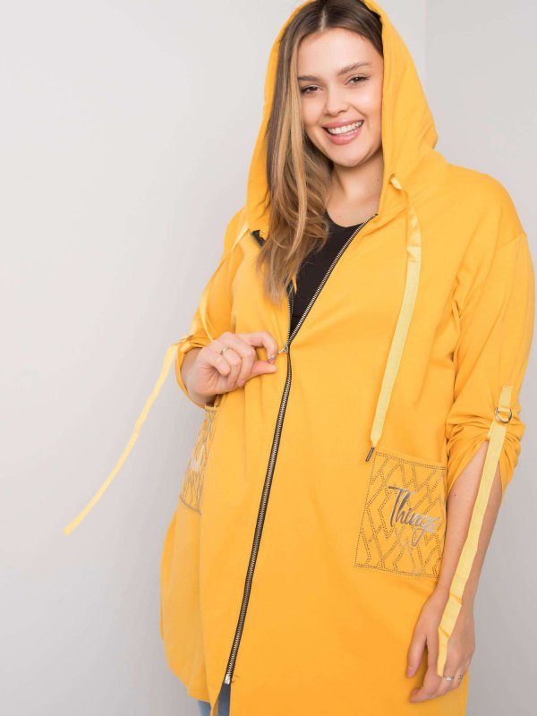 Bluza-RV-BL-6795.84-ciemny żółty rozmiar - ONE SIZE