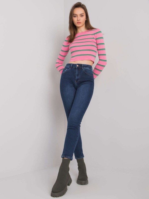Spodnie jeans-MR-SP-251.60P-ciemny niebieski rozmiar - 25