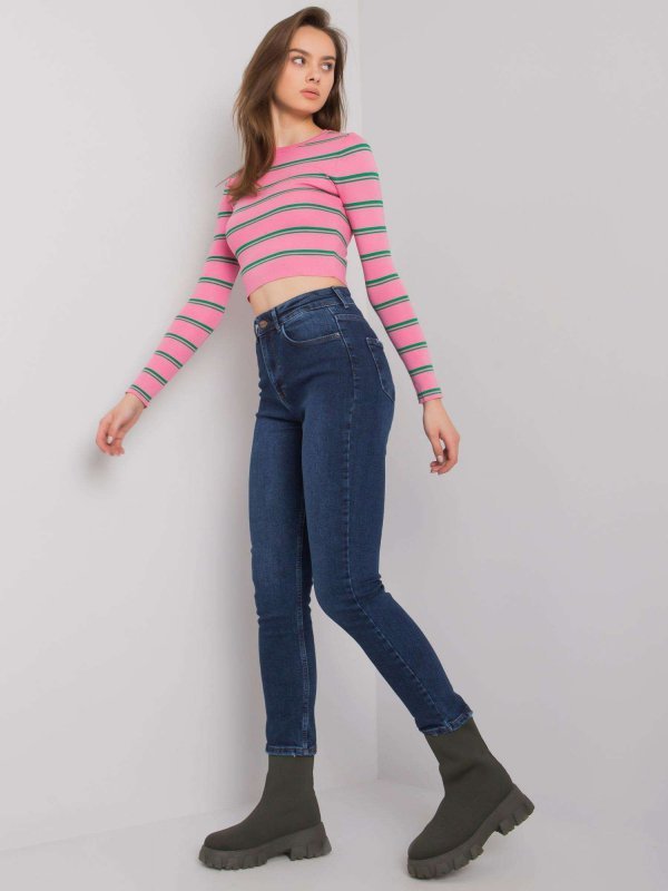 Spodnie jeans-MR-SP-251.60P-ciemny niebieski rozmiar - 26
