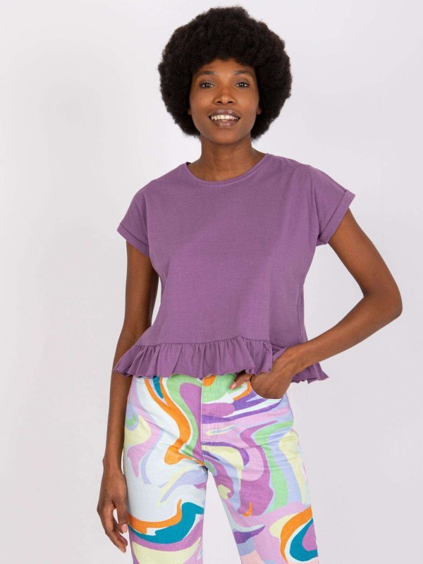 T-shirt-TW-TS-1053.21X-fioletowy rozmiar - XL