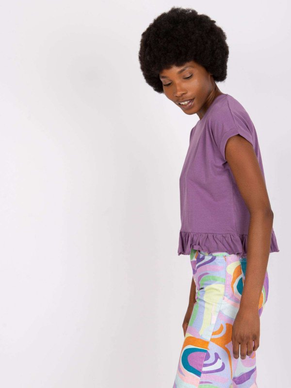 T-shirt-TW-TS-1053.21X-fioletowy rozmiar - XL