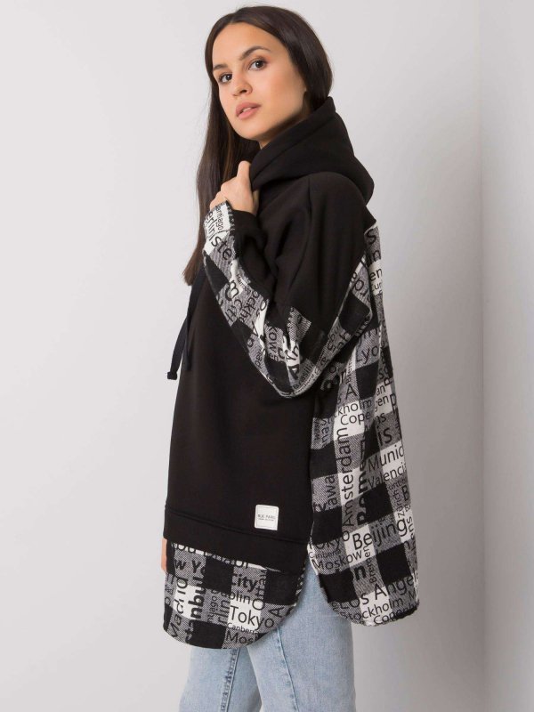 Bluza-RV-BL-7312.14-czarno-biały rozmiar - S/M
