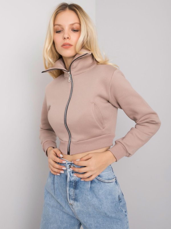 Bluza-RV-BL-7305.79-ciemny bezowy rozmiar - S/M