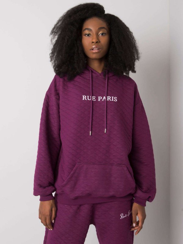 Bluza-RV-BL-7452.16-ciemny fioletowy rozmiar - S/M