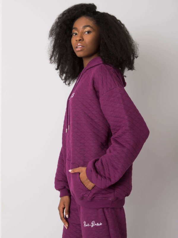 Bluza-RV-BL-7452.16-ciemny fioletowy rozmiar - S/M