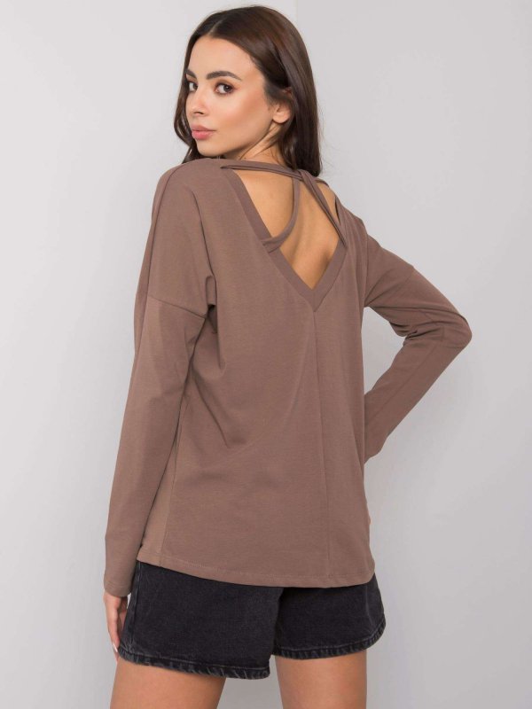 Bluzka-RV-BZ-7315.39X-brązowy rozmiar - L/XL