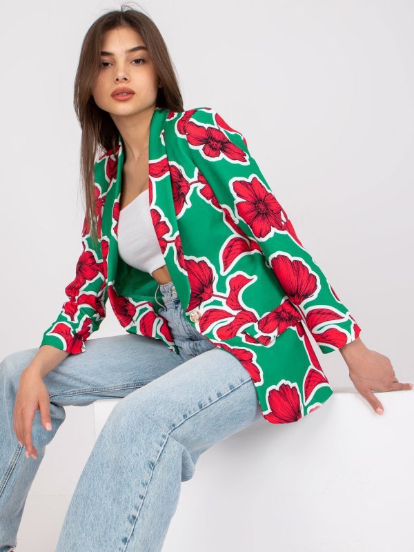 Marynarka-DHJ-MA-15621-2.25X-zielony rozmiar - L