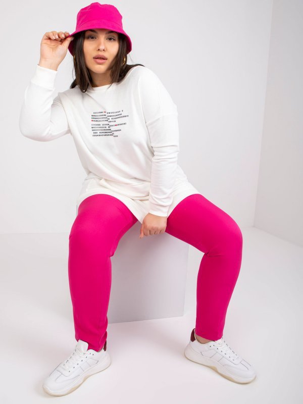 Bluza-RV-BL-7124.01-ecru rozmiar - ONE SIZE