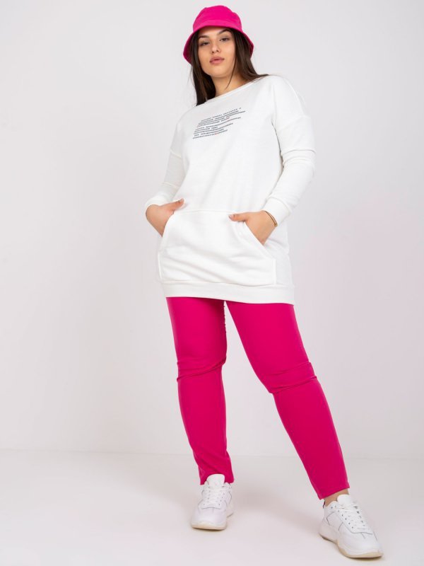 Bluza-RV-BL-7124.01-ecru rozmiar - ONE SIZE