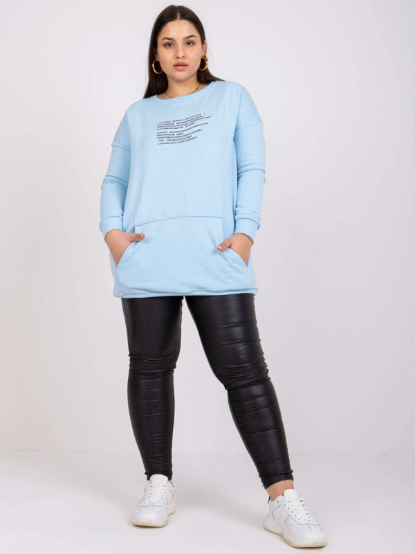 Bluza-RV-BL-7124.01-jasny niebieski rozmiar - ONE SIZE
