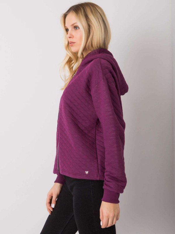 Bluza-RV-BL-7449.66-ciemny fioletowy rozmiar - S/M