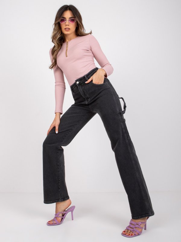 Spodnie jeans-MR-SP-356.42P-czarny rozmiar - 25