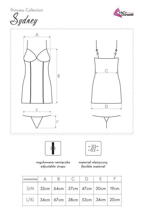 Koszulka Sydney LC 90291 Princess Collection rozmiar - L/XL