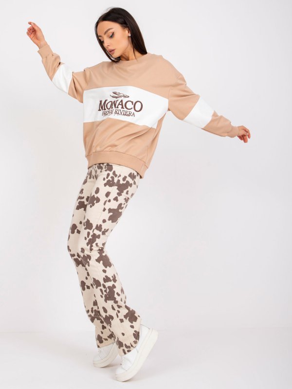 Bluza-FA-BL-7629.19P-beżowy rozmiar - ONE SIZE
