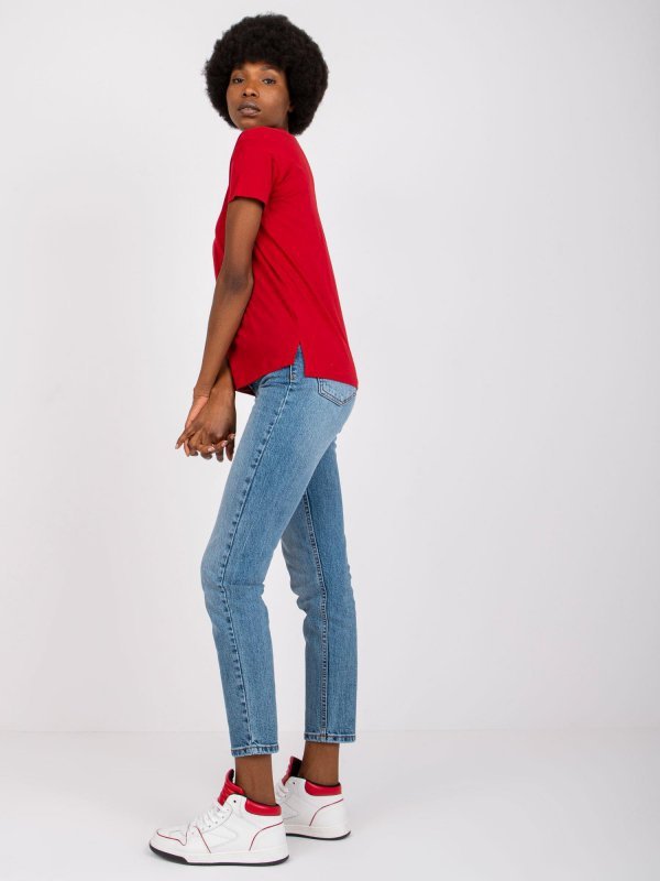 T-shirt-TW-TS-1004.24X-ciemny czerwony rozmiar - M