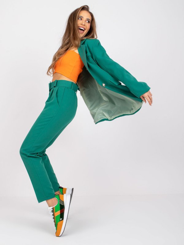Spodnie-DHJ-SP-12787.21X-zielony rozmiar - 2XL