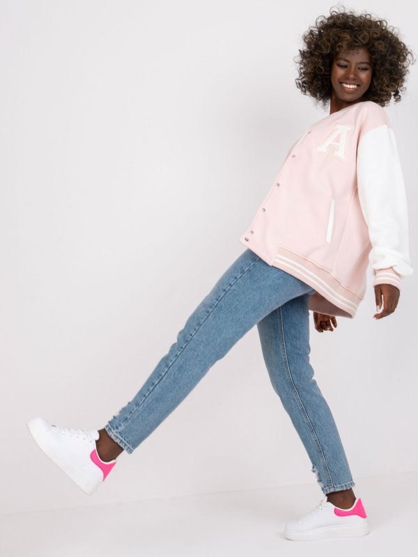 Bluza-EM-BL-697.88-jasny różowy rozmiar - L/XL