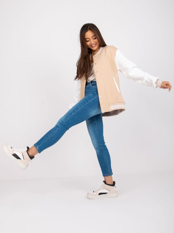 Bluza-EM-BL-722.44P-beżowy rozmiar - S/M