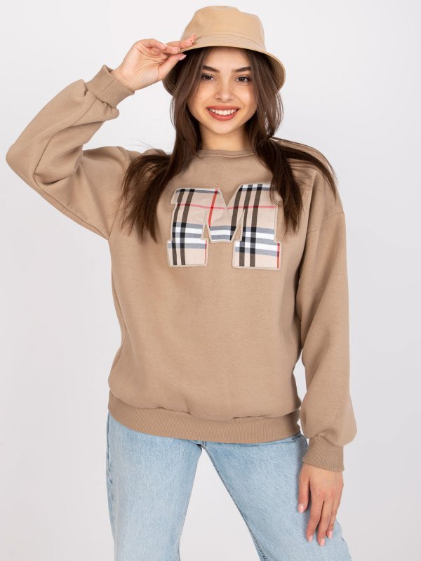 Bluza-EM-BL-U617.95-ciemny bezowy rozmiar - ONE SIZE
