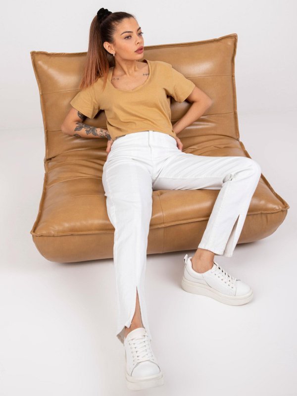 T-shirt-TW-TS-1002.28X-camelowy rozmiar - S