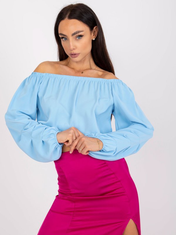Bluzka-DHJ-BZ-6816.57-jasny niebieski rozmiar - ONE SIZE