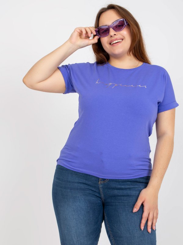 T-shirt-RV-TS-7774.16P-fioletowy rozmiar - ONE SIZE