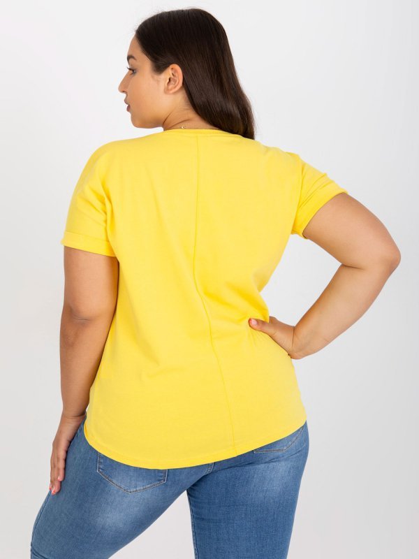 T-shirt-RV-TS-7776.02P-żółty rozmiar - ONE SIZE