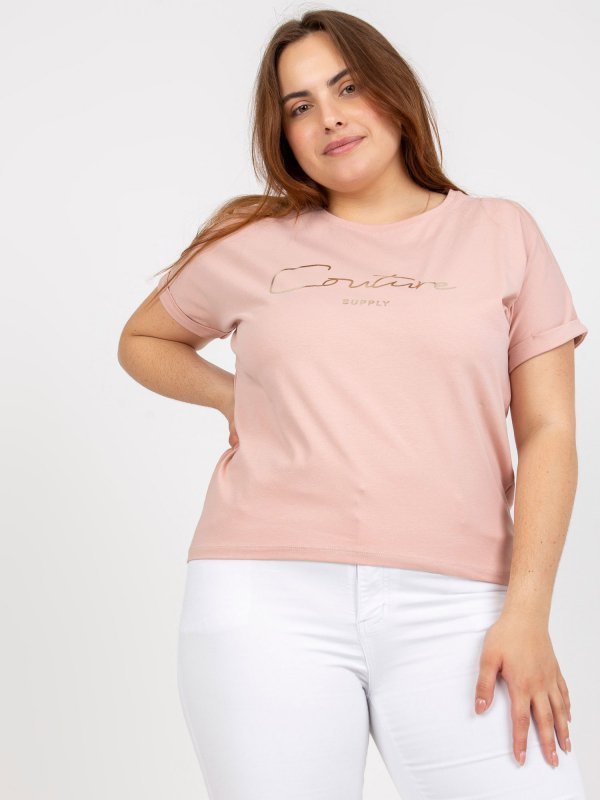 T-shirt-RV-TS-7775.66P-jasny różowy rozmiar - ONE SIZE
