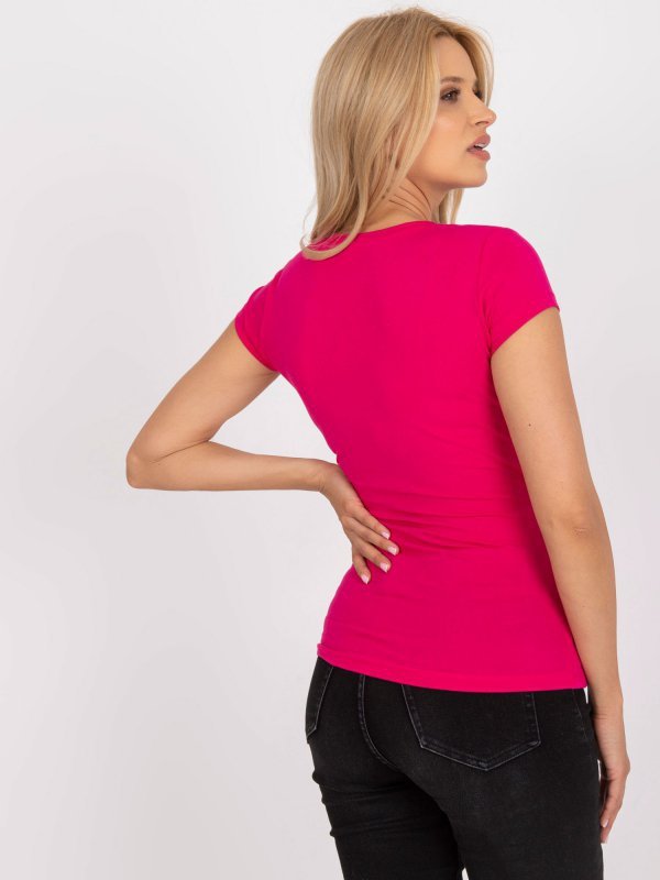 T-shirt-RV-TS-5636.03X-fuksjowy rozmiar - L