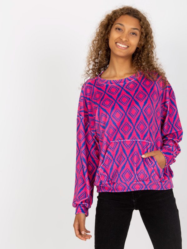 Bluza-RV-BL-8188.50-różowy rozmiar - L/XL