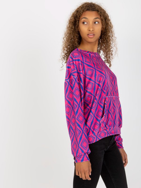 Bluza-RV-BL-8188.50-różowy rozmiar - L/XL