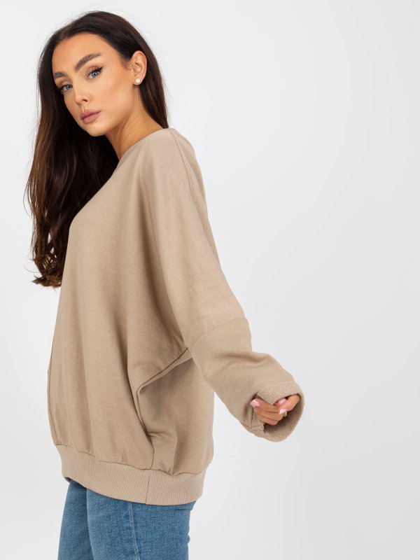 Bluza-RV-BL-8080.56-beżowy rozmiar - S/M