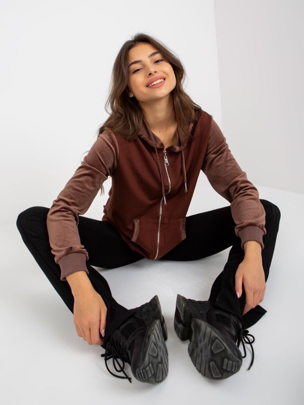 Bluza-FA-BL-8066.79-brązowy rozmiar - ONE SIZE