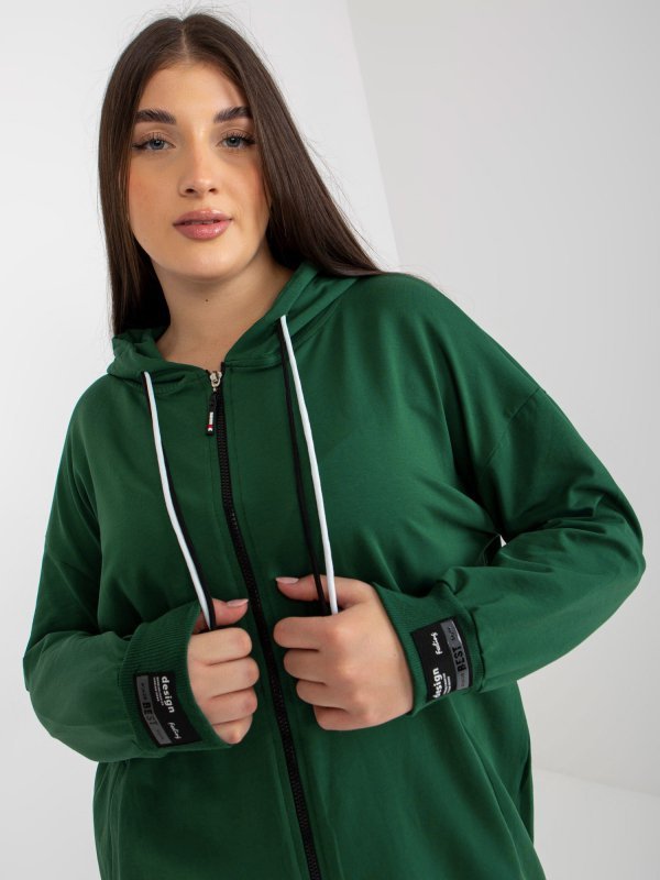Bluza-RV-BL-8277.28-ciemny zielony rozmiar - ONE SIZE