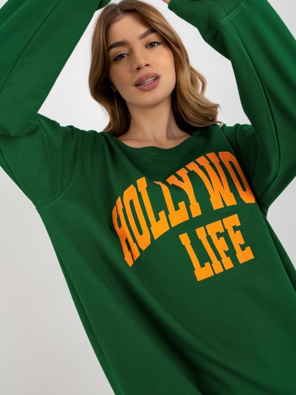 Bluza-VI-BL-3102.01P-ciemny zielony rozmiar - ONE SIZE