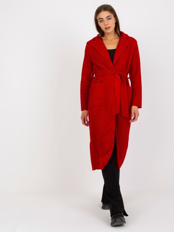 Płaszcz-TW-PL-BI-5220.63-ciemny czerwony rozmiar - ONE SIZE