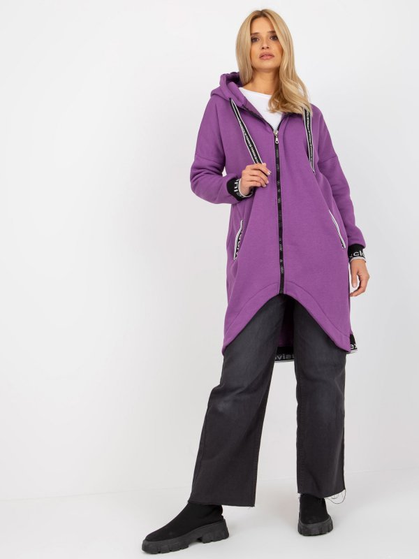 Bluza-RV-BL-6832.10-fioletowy rozmiar - L/XL