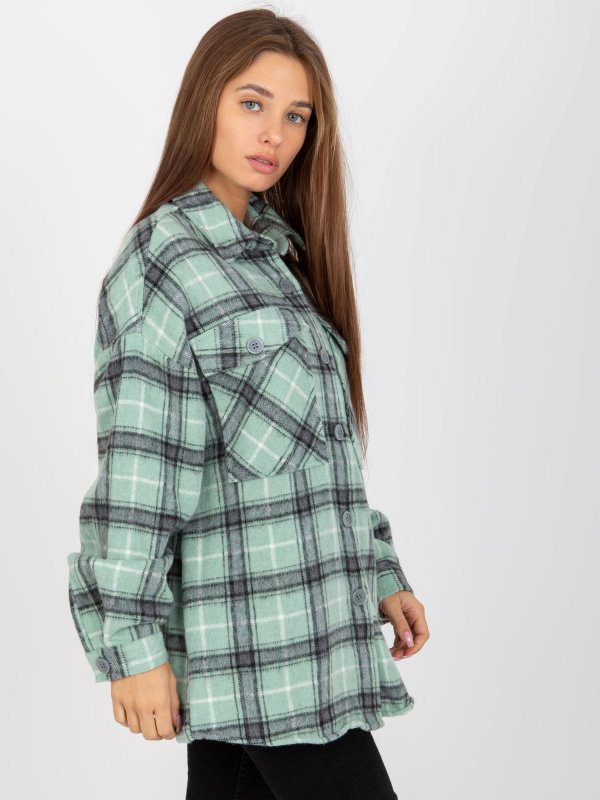 Koszula-DN-KS-3967.92-mietowy rozmiar - L