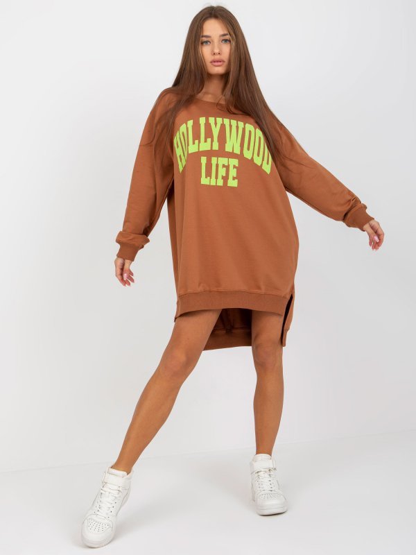 Bluza-VI-BL-3102.01P-jasny brązowy rozmiar - ONE SIZE