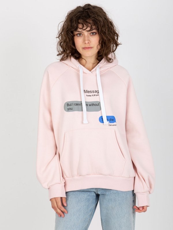 Bluza-EM-BL-718.39P-jasny różowy rozmiar - ONE SIZE