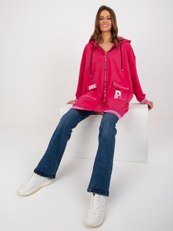 Bluza-RV-BL-8149.91P-fuksjowy rozmiar - S/M