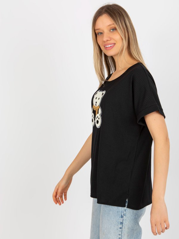 Bluzka-LK-BZ-509251.26X-czarny rozmiar - ONE SIZE