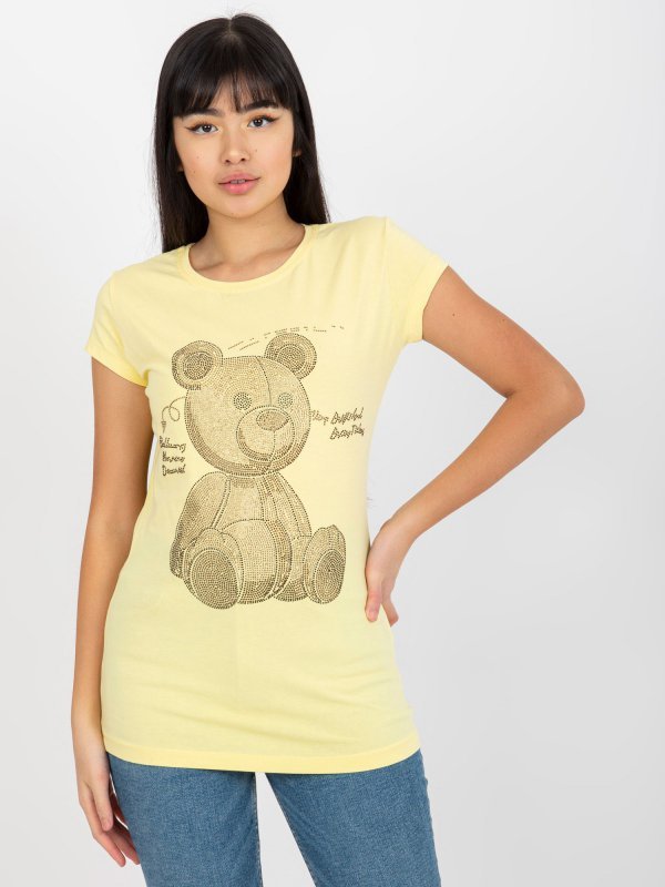 T-shirt-EM-TS-HS-21-531.20X-jasny żółty rozmiar - S