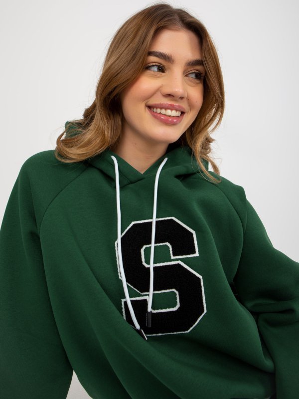 Bluza-RV-BL-8372.04P-ciemny zielony rozmiar - ONE SIZE
