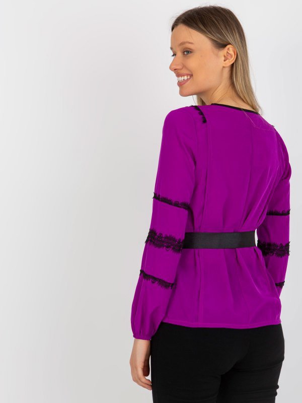 Bluzka-LK-BZ-506122.35X-fioletowy rozmiar - 42