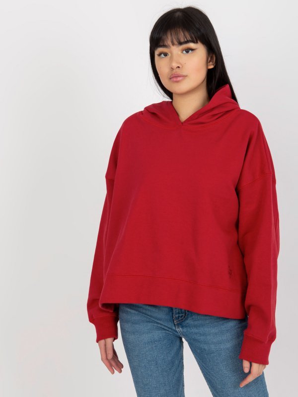 Bluza-TW-BL-2002.11-ciemny czerwony rozmiar - S/M