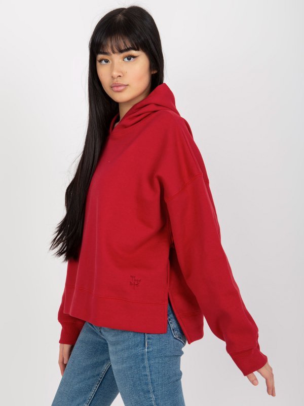 Bluza-TW-BL-2002.11-ciemny czerwony rozmiar - S/M