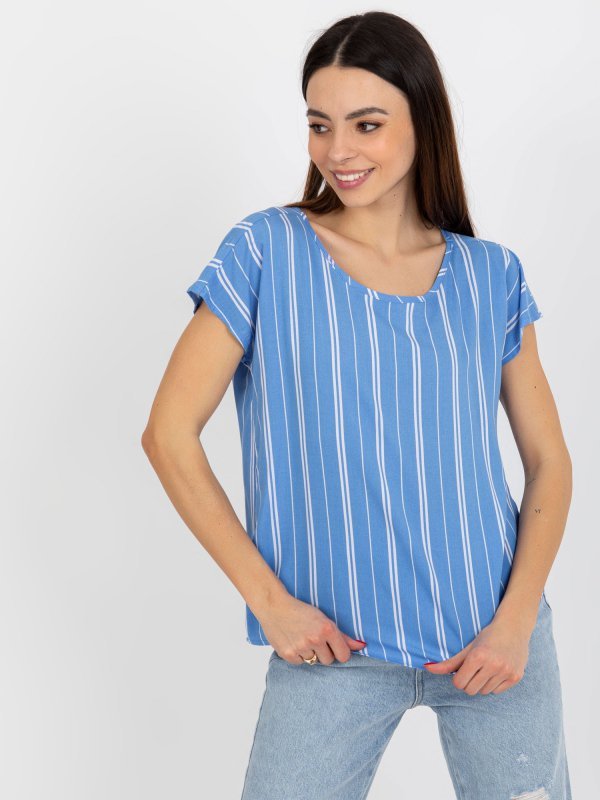 Bluzka-D73771R10978Q-niebieski rozmiar - M