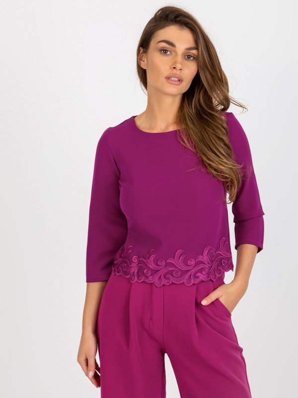 Bluzka-LK-BZ-505970.33P-fioletowy rozmiar - 40